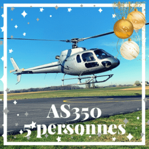 30min<p> </p>Baptême de l'air pour 5 personnes, à bord d’un AS350